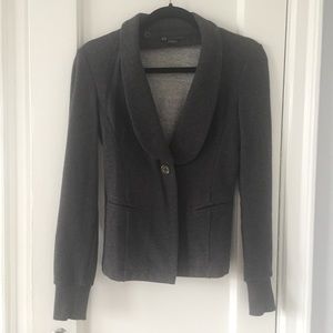 Armani exchange grey soft cotton blazer